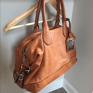 Lauren Ralph Lauren Hancock Large Leather Satchel